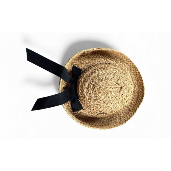 Helen Kaminiski‎ Classic 5 Raffia Hat One Size Handcrafted - Picture 11 of 16